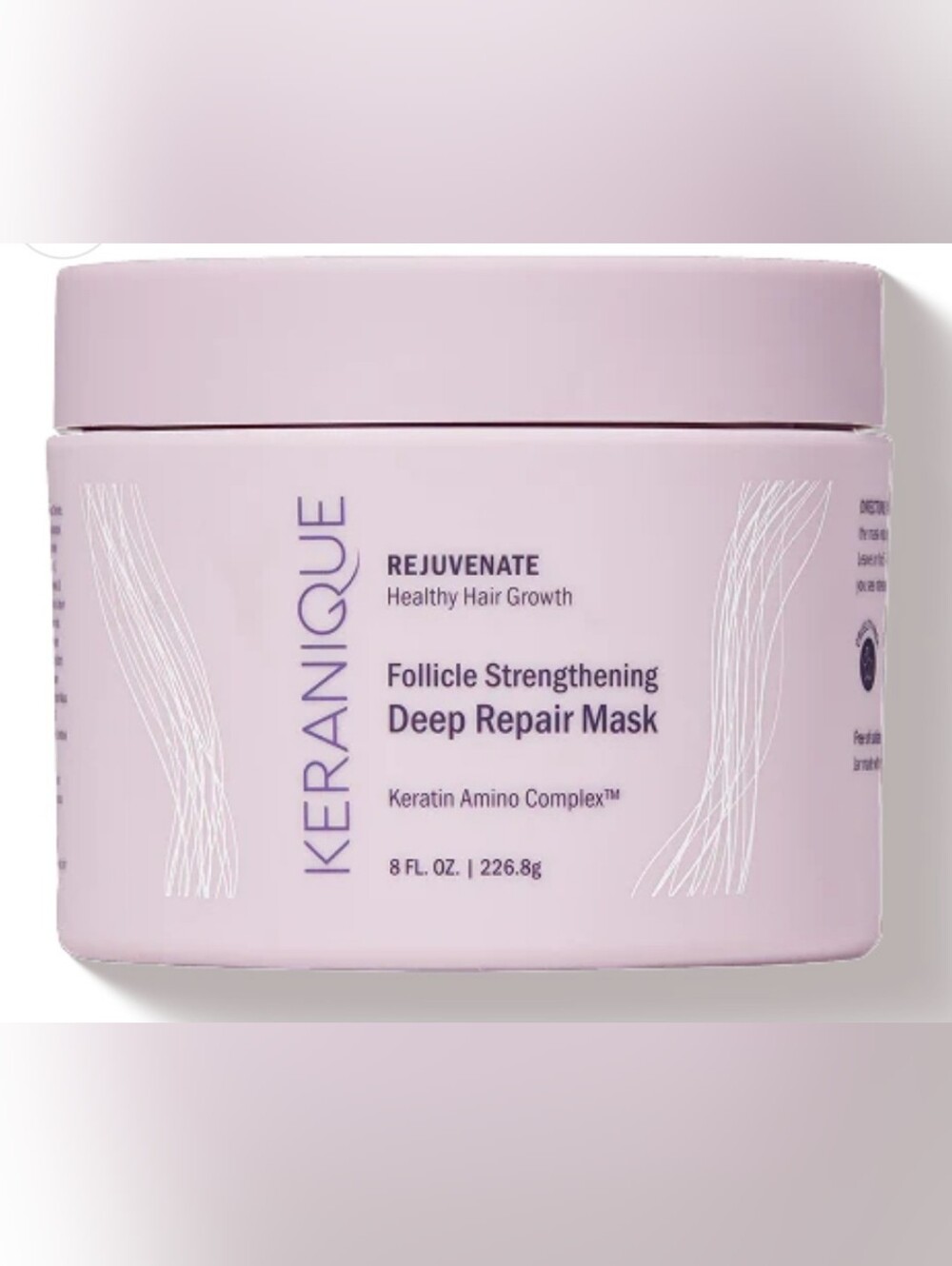 ✨️Keranique✨️Deep Repair Hair Mask — Rejuvenate Follicle Strengthening 7.5 oz.